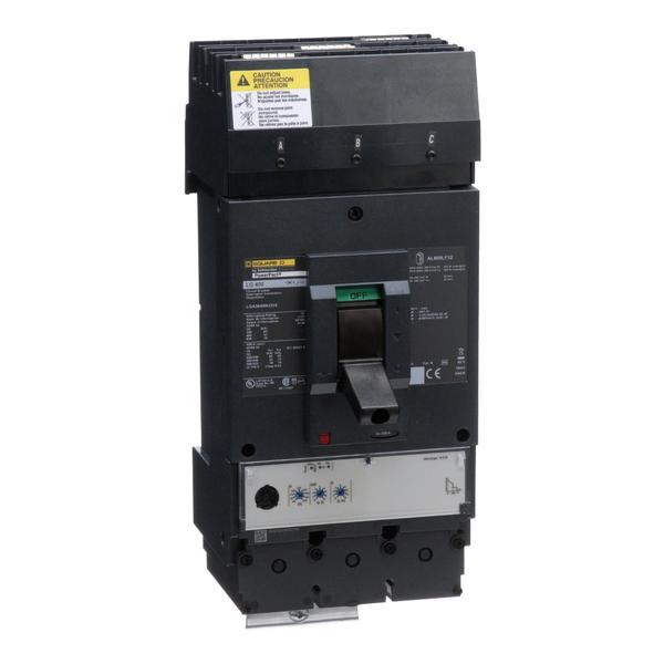 Circuit breaker, PowerPact L, I-Line, Mi, 400 A, 600V AC, 3 Pole, I-Line Bracket Mounting Style