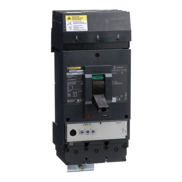 Circuit breaker, PowerPact L, I-Line, Mi, 600 A, 600V AC, 3 Pole, I-Line Bracket Mounting Style