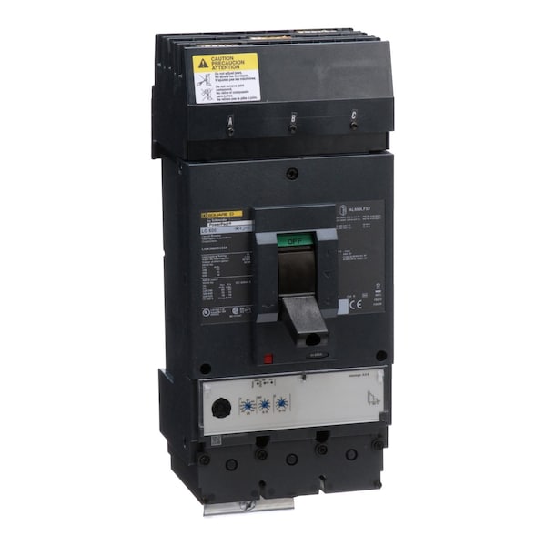 Circuit breaker, PowerPact L, I-Line, Mi, 600 A, 600V AC, 3 Pole, I-Line Bracket Mounting Style