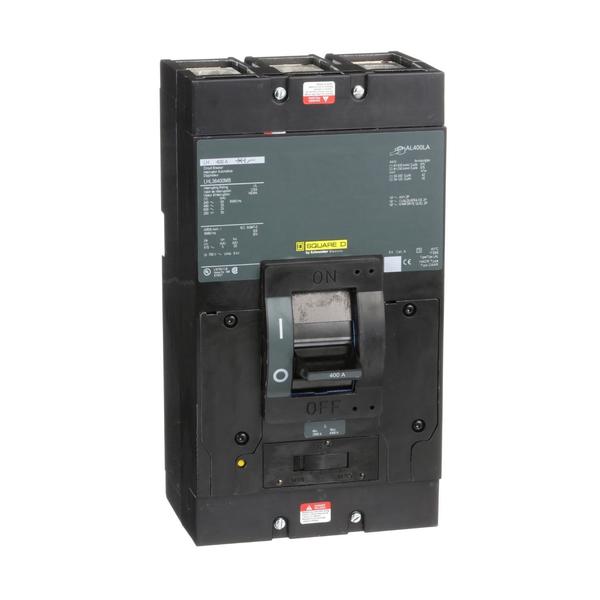 LH MOLDED CASE CIRCUIT BREAKER, 600VAC/2, 400 A, 3 Pole, Unit Mount Mounting Style
