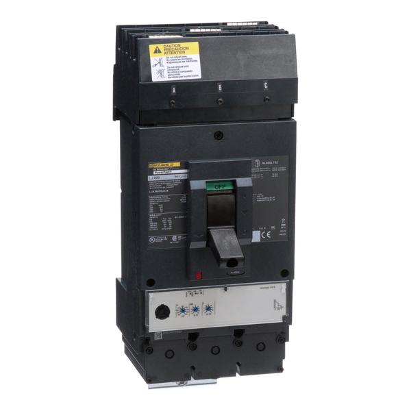 Circuit breaker, PowerPact L, I-Line, Mi, 600 A, 600V AC, 3 Pole, I-Line Bracket Mounting Style