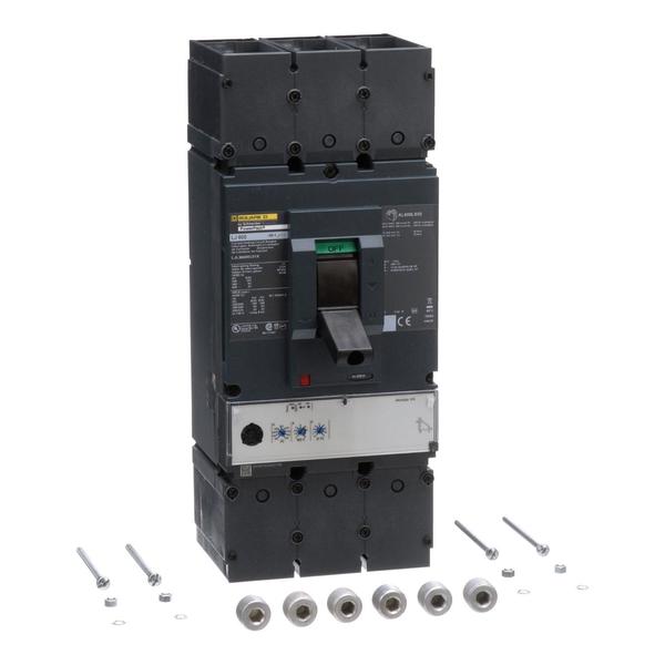 Circuit breaker, PowerPact L, Micrologic, 600 A, 600V AC, 3 Pole, Unit Mount Lug Mounting Style
