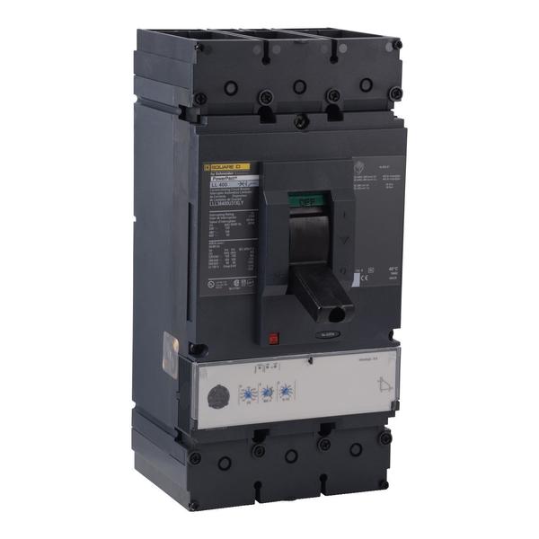 Circuit breaker, PowerPact L, Micrologic, 400 A, 600V AC, 3 Pole, Unit Mount Lug Mounting Style