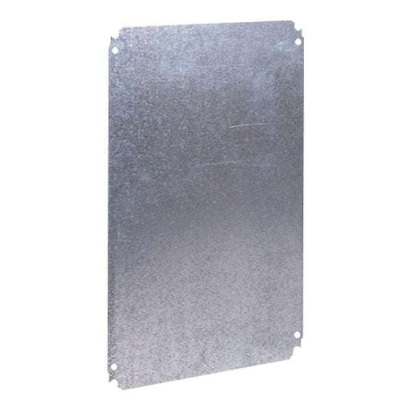 Metallic mounting plate for PLA enclosur