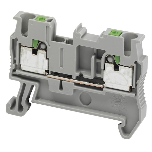 PUSH-IN TERMINAL, FEED THROUGH, 2 POINTS