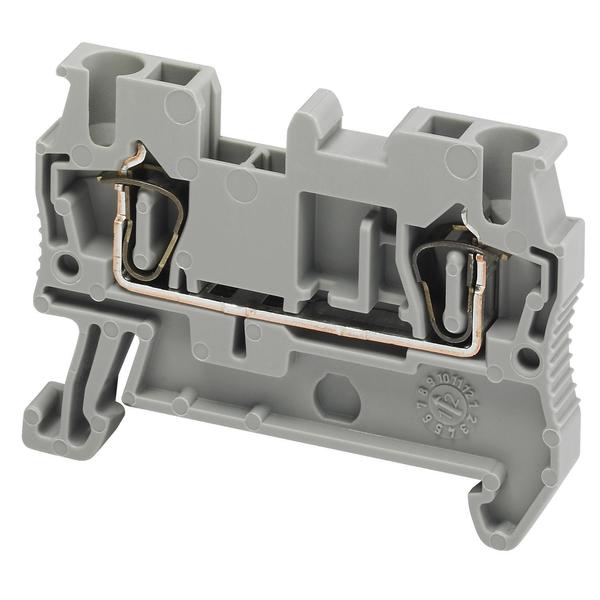 SPRING TERMINAL, FEED THROUGH, 2 POINTS,