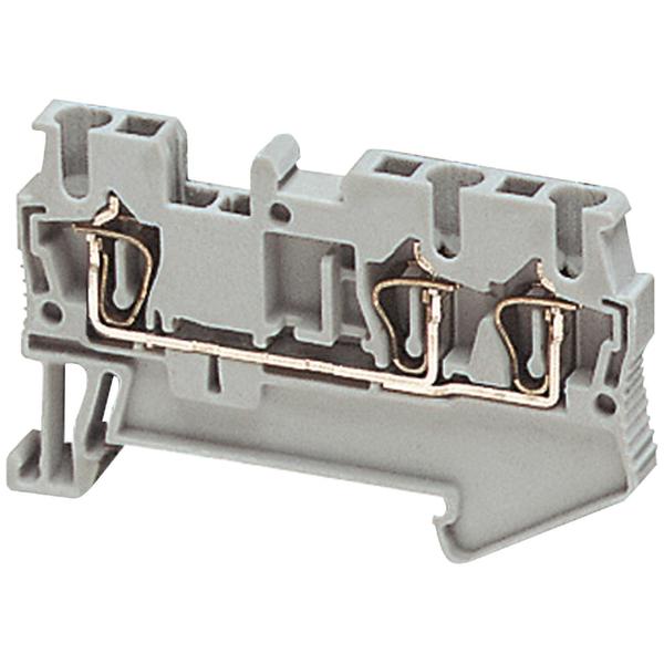 SPRING TERMINAL, FEED THROUGH, 3 POINTS,