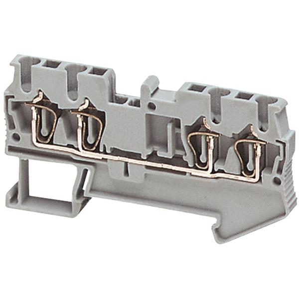 SPRING TERMINAL, FEED THROUGH, 4 POINTS,