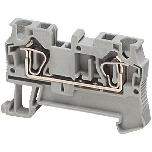 SPRING TERMINAL, FEED THROUGH, 2 POINTS,