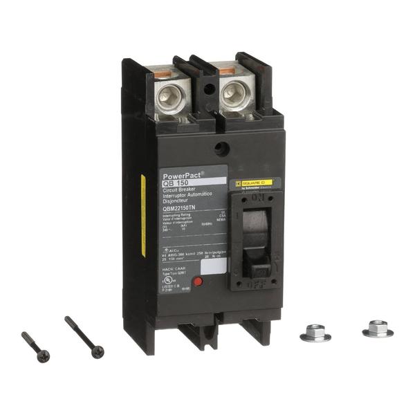 PowerPact Q - molded case circuit breake, 150 A, 240V AC, 2 Pole, Unit Mount Lug Mounting Style