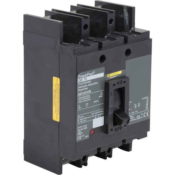 PowerPact Q - molded case circuit breake, 70 A, 240V AC, 3 Pole, Unit Mount Lug Mounting Style