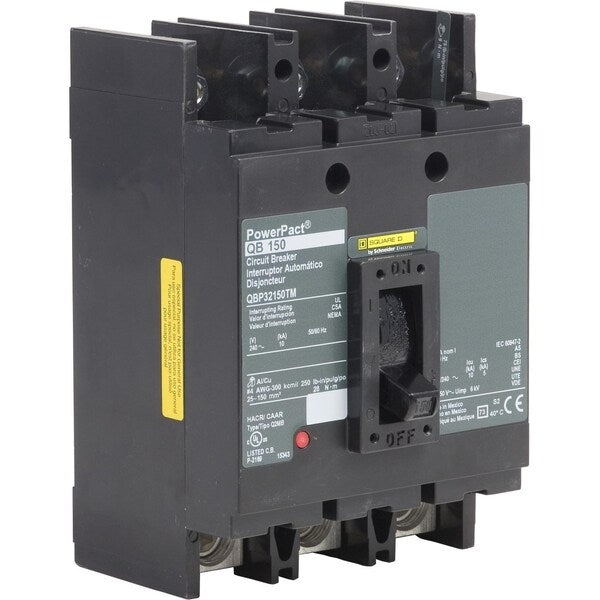 PowerPact Q - molded case circuit breake, 175 A, 240V AC, 3 Pole, Unit Mount Lug Mounting Style