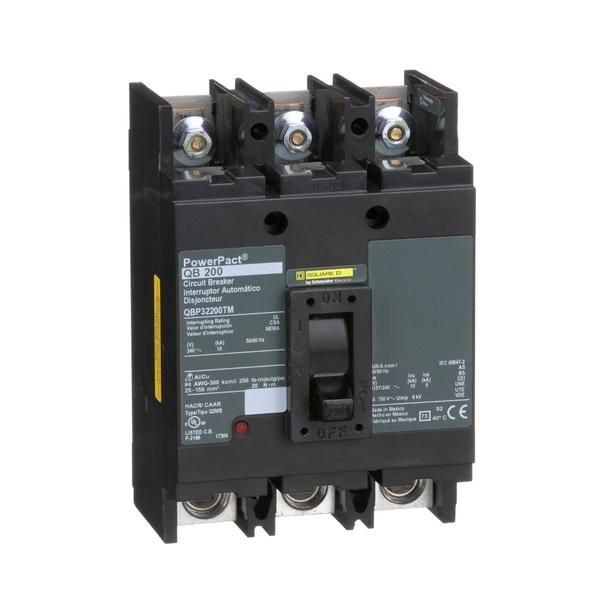 PowerPact Q - molded case circuit breake, 200 A, 240V AC, 3 Pole, Unit Mount Lug Mounting Style
