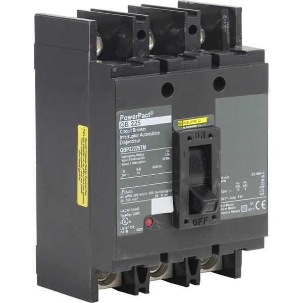 PowerPact Q - molded case circuit breake, 225 A, 240V AC, 3 Pole, Unit Mount Lug Mounting Style
