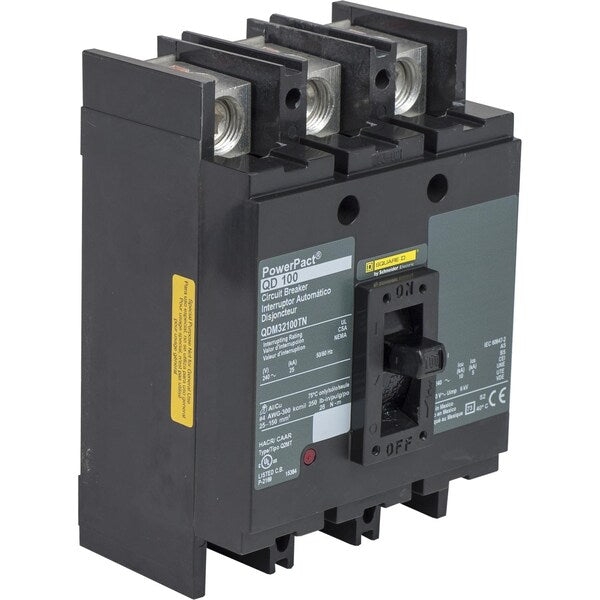 PowerPact Q - molded case circuit breake, 100 A, 240V AC, 3 Pole, Unit Mount Lug Mounting Style