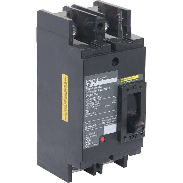 PowerPact Q - molded case circuit breake, 80 A, 240V AC, 2 Pole, Unit Mount Lug Mounting Style