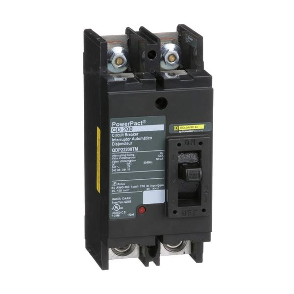 PowerPact Q - molded case circuit breake, 200 A, 240V AC, 2 Pole, Unit Mount Lug Mounting Style