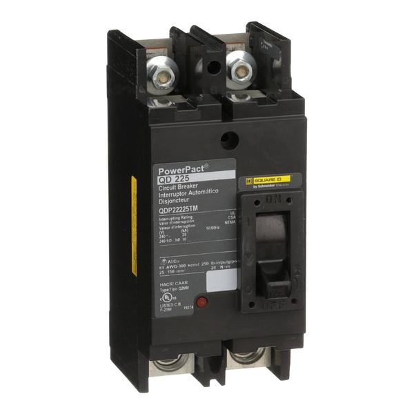 PowerPact Q - molded case circuit breake, 225 A, 240V AC, 2 Pole, Unit Mount Lug Mounting Style