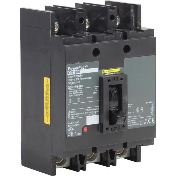 PowerPact Q - molded case circuit breake, 110 A, 240V AC, 3 Pole, Unit Mount Lug Mounting Style