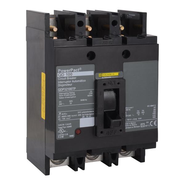PowerPact Q - molded case circuit breake, 225 A, 240V AC, 3 Pole, Unit Mount Lug Mounting Style