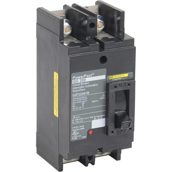 PowerPact Q - molded case circuit breake, 225 A, 240V AC, 2 Pole, Unit Mount Lug Mounting Style