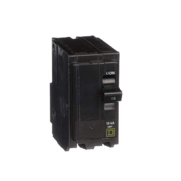 Mini CB, QO, 15 A, 2P, 120/240 V, 10 kA,