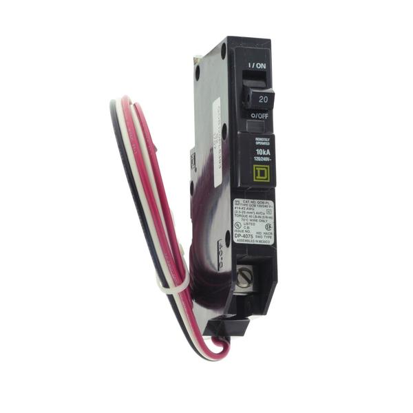 Mini CB, QO, 20 A, 1P, 120/240 V, 10 kA,