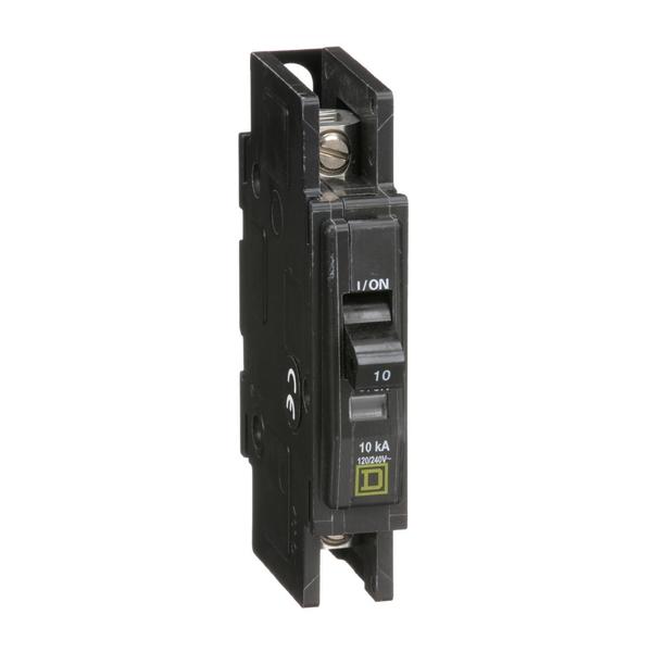 QOU Miniature Circuit Breaker, 10A, 1P, , 10 A, 120/240V AC, Unit Mount Mounting Style