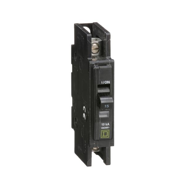 QOU Miniature Circuit Breaker, 15A, 1P, , 15 A, 120/240V AC, Unit Mount Mounting Style