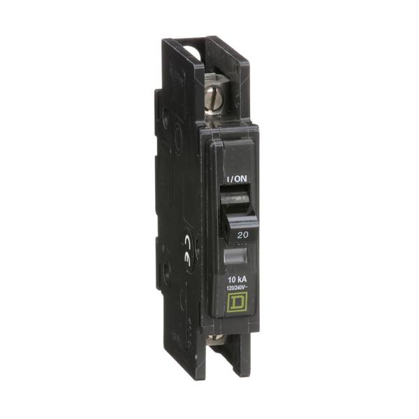 QOU Miniature Circuit Breaker, 20A, 1P, , 20 A, 120/240V AC, Unit Mount Mounting Style