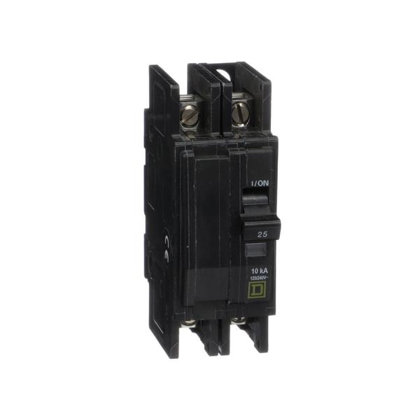 QOU Miniature Circuit Breaker, 25A, 2P, , 20 A, 120/240V AC, Unit Mount Mounting Style