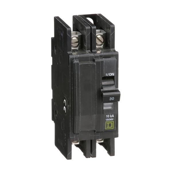 QOU Miniature Circuit Breaker, 30A, 2P, , 30 A, 120/240V AC, Unit Mount Mounting Style