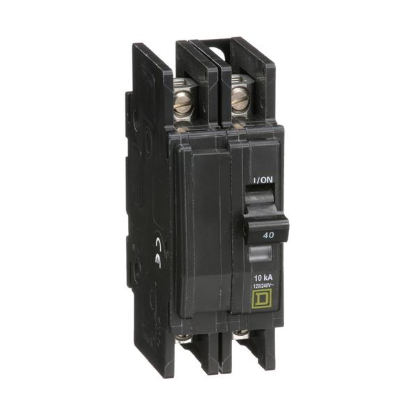 QOU Miniature Circuit Breaker, 40A, 2P, , 40 A, 120/240V AC, Unit Mount Mounting Style