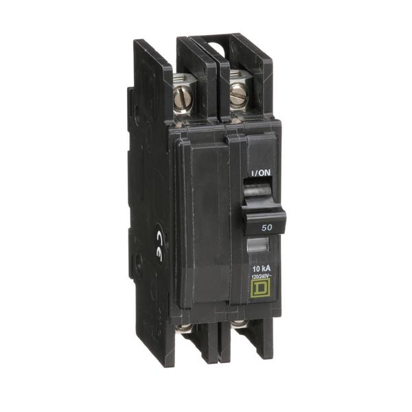 QOU Miniature Circuit Breaker, 50A, 2P, , 50 A, 120/240V AC, Unit Mount Mounting Style