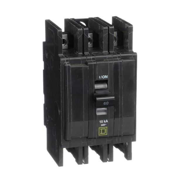 QOU Miniature Circuit Breaker, 60A, 3P, , 60 A, 120/240V AC, Unit Mount Mounting Style
