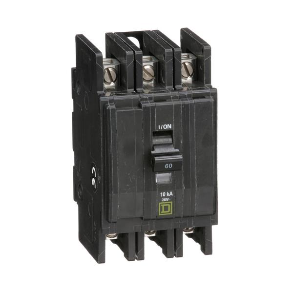 QOU Miniature Circuit Breaker, 60A, 3P, , 60 A, 120/240V AC, Unit Mount Mounting Style