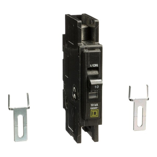 QOUR Miniature Circuit Breaker, 10A, 1P, , 10 A, 120/240V AC, Unit Mount Mounting Style