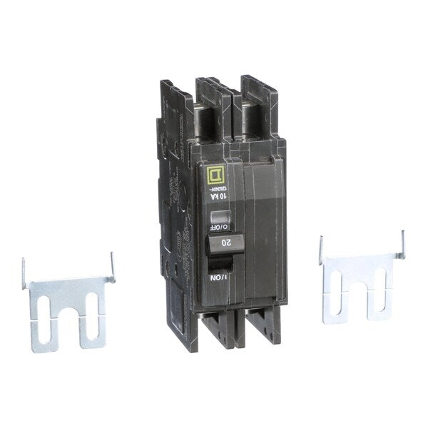 QOUR Miniature Circuit Breaker, 20A, 2P, , 20 A, 120/240V AC, Unit Mount Mounting Style