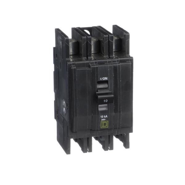 QOUQ Miniature Circuit Breaker, 10A, 3P, , 10 A, 120/240V AC, Unit Mount Mounting Style