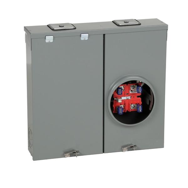 METER MAIN RINGLESS TYPE SURFACE 200A, 200 A Amps, QO Circuit Breaker Type