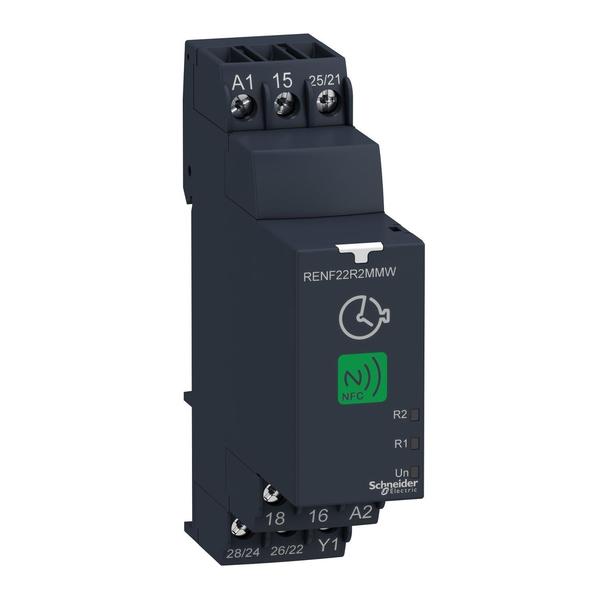 NFC modular timing relay, 8 A, 2 CO, 0.1