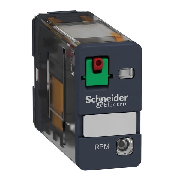 Power plug-in relay, 15 A, 1 CO, with LE, 230V AC Coil Volts, 1 C/O