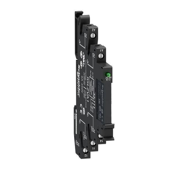 Slim interface relay pre-assembled, 6 A, , 60V DC/230V AC/DC Coil Volts, 1 C/O