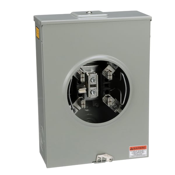 Individual meter socket, ringless socket