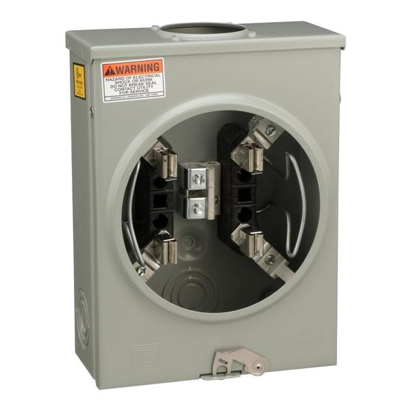 Individual meter socket, ringless socket