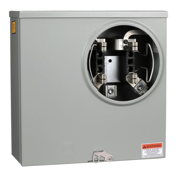 Individual meter socket, ringless socket