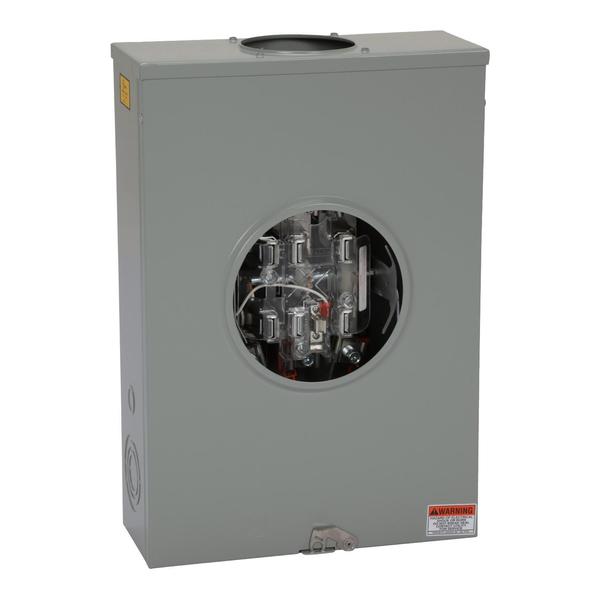 Individual meter socket, ringless socket