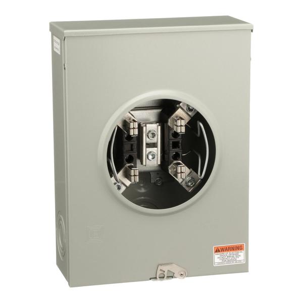 Individual meter socket, ringless socket