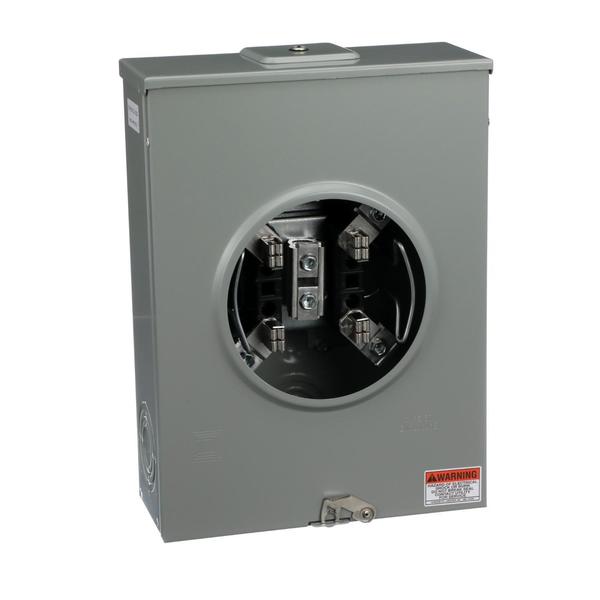 Individual meter socket, ringless socket