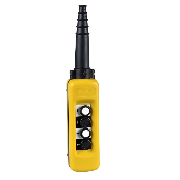 Pendant control station, plastic, yellow